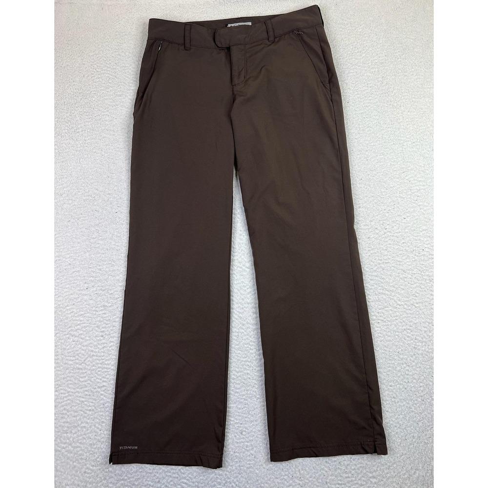 Columbia Titanium Pants Womens 10 Brown Lined‎ Microfiber Snow Ski Outdoor 21079